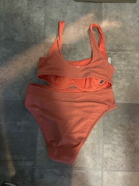 Victoria's Secret Sparkle Coral Two-Piece Bikini